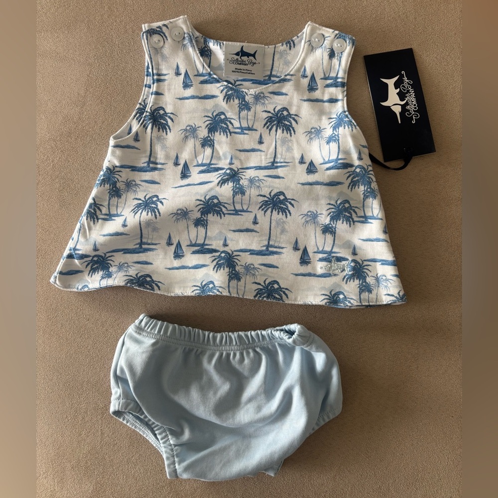 Saltwater Boys Company Newborn Outfit Size 3 Months NWT
